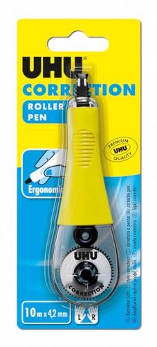 UHU Korrekturroller, ergonomisch, schnell und präzise, weiß, 10 m x 4,2 mm