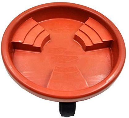 DIVISTAR Heavy Duty Plant Caddy - Plant Stand with Wheels Rollers Round Flower Pot Rack On Dolly Plant Holders Plastic Indoor Outdoor Plant Saucers