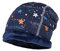 maximo Unisex Baby aus Jersey mit Plüschfutter und Welraummotiven Mütze, Blau (Navy 48), (Herstellergröße: 49/51)