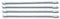 Garden swing replacement Metal Poles to hang seat to frame (90cm x 4)