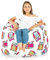 Italpouf Sitzsack XL, Indoor, Sitzsack Sessel für Kinder, Riesensitzsack, EPS Perlen Füllung, Abnehmbarer Bezug, Maschinenwaschbar, Kindersessel, Zertifiziert, Eulen