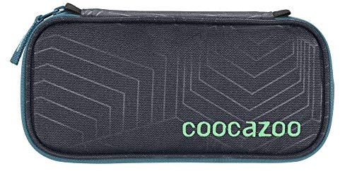 Coocazoo Federmäppchen PencilDenzel Diveman grau, Schlamperetui mit Geodreieckfach, Stundenplanfach, herausnehmbarer Stiftehalter und zusätzliches Reißverschlussfach