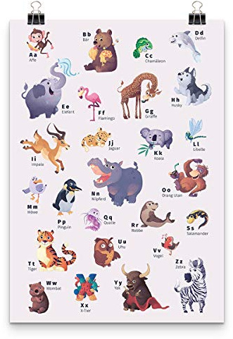 framily Tier-ABC Poster - Lernposter