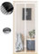 Zanzariera Magnetica per Porte 110X 240 cm, Tenda Magnetica Zanzariera Porta, Nessun Attrezzo Richiesto, Facile da Installare, Adatto a Bambini e Animali Domestici, Strisce Bianche