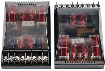 JINGERL 3 Way Car Speaker Crossover 150W Tweeter Midrange Woofer Car Audio Speakers Divider 3 Way Divider 2PCS