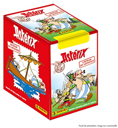 Panini Astrix Set mit 36 Hüllen, Sticker und Karten, Motiv: Album de Voyages
