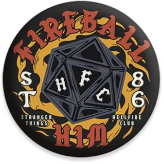 Pyramid International Badge Stranger Things 4 Fireball Him, NC, taille unique