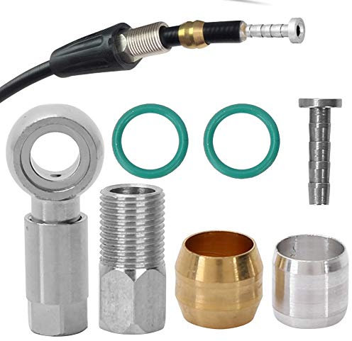Adaptador de Manguera de Oliva BH90 con Juego de Accesorios de Inserción, Cuerpo Pequeño de Cobre Duradero, Compatibilidad BH90 para Accesorios de Bicicleta