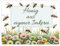 Bienenwiese Metallschild XXL in 28x38 cm mit Spruch Honig aus eigener Imkerei Perfekt für Imker mit Liebe zur Natur Blumenwiese summenden Insekten