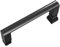 AQUABATOS poignée de cabine de douche, poignée de porte de douche, poignée de porte en verre, Alliage de zinc, noir mat, poignée d'arc, écartement des trous 145 mm