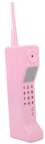PRETYZOOM Modell des großen Modellierverzierung für Mobiltelefone Vintage-Telefon Retro-Telefon Schreibtisch-Handy-Ornamente Handy dekor Handy schmuck Vintage Wohnkultur Eisen Rosa