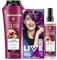 Schwarzkopf LIVE Ultra Brights Semi-Permanente Haarfarbe 094 Purple Punk (142 ml) & Gliss Shampoo (250 ml) & Express-Repair-Spülung (200 ml) Colour Perfector, Hitzeschutz (230 °C)