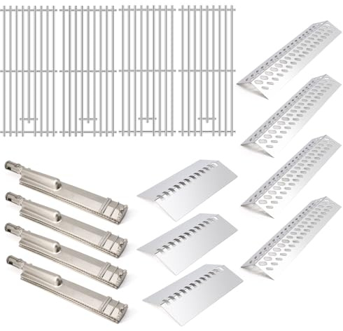Adviace Grillersatzteile für Bull 47629 47628 26039 26038 87048 87049 BBQ Grill, 16517 Grillrost & 16521 16631 Flame Tamer 16670 16520 Hitzeschild & 35717 1 6516 Grillbrenner für Bullgrill