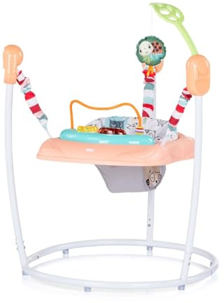 Chipolino Hopser Jumpy Car Musik Licht Hängespielzeug Musikpanel verstellbar rosa
