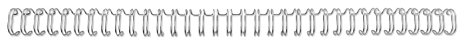 GBC 4400028 Binderücken Draht, A5, 24 Ringe, 8 mm, 60 Blatt, 100 Stück, silber