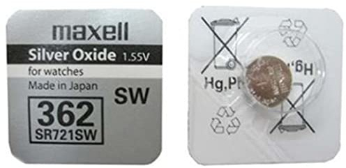 Maxell 18291500 Single-use Silber-Oxid Batterie - Batterie (Single-use Battery, Silber-Oxid 1,55V, 10 Stück (S), 25mAh, Hg (Quecksilber)
