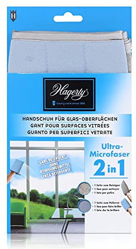 Hagerty A102226 Microfiber Cleaning Glove for Glass Surfaces - Blue
