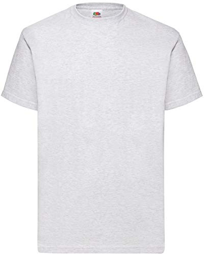 Fruit of the Loom Men's T-Shirt, Grey, 4XL