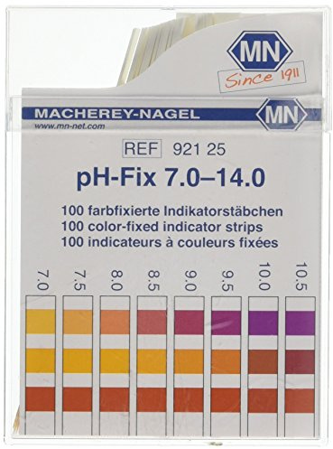 Camlab 1138925 pH-Fix indicator stick, pH 7.0-14.0, 6 mm x 85 mm (Pack of 100)