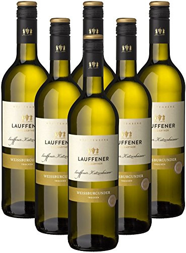 LAUFFENER WEINGÄRTNER - 2024 Weissburgunder Trocken. Deutscher Qualitätswein aus Württemberg. Inhalt: 6 x 0.75 l bei 12,5% vol.