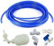 1/4-Zoll-Schlauch-Schwimmerventil-Set für RO-Wasser-Umkehrosmoseanlage, Wasserfilter, zum Anschließen von Rohr-Schlaucharmaturen, CCK-Schlauch (Kugelventil + L + 4,5 m Rohr) (blau)