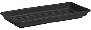 Nicoli 5750P Origine Essential iniezione stampaggio Domus Rettangolare piattino, Antracite, 50 cm