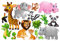 Bilderwelten Fenstersticker Fensterfolie Fensterbild Tiere des Dschungels HxB: 40 x 60cm
