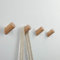 Gumiho Patère en Bois 【Lot de 5】 Écharpe Murale Naturelle Pour Vêtements, Chapeau et Sac, Cintres de Rangement, Porte-serviettes Décoration de Dhambre