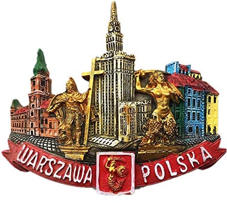 3D-Kühlschrankmagnet, Warschau, Polen, Souvenir, Heim und Küche, Dekoration, Magnetaufkleber, Warschau, Polen, Kühlschrankmagnet, Touristen-Souvenir, Geschenk