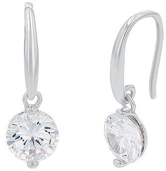 Amor Ohrhänger 925 Sterling Silber Damen Ohrschmuck, mit Zirkonia synth., 2,3 cm, Silber, Kommt in Schmuck Geschenk Box, 2023886