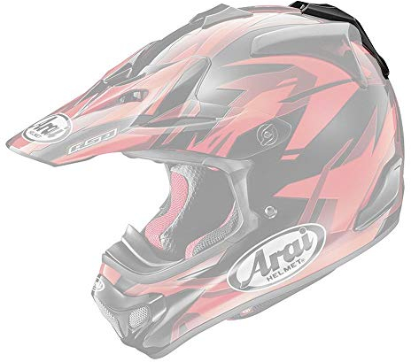 Arai MX-V Center Top Duct-Black (Mat Frost)
