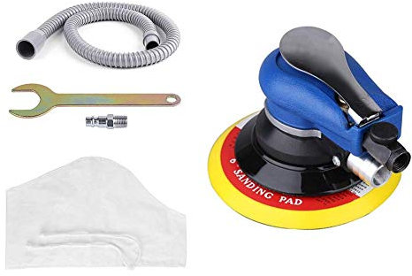 Lijadora Orbital, 6 pulgadas 150 mm Lijadora Orbital 10000 RPM Neumática Amoladora Pulidora para coche Car Body Orbit de abrasiva