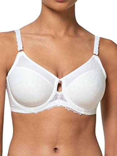 Triumph Azalea Florale W01 - Reggiseno con ferretto, colore: Bianco (0003) CS bianco 85E