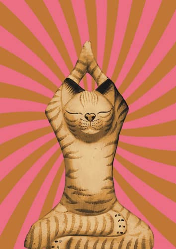 modern times -3er Set Postkarte LUSTIG - Motiv: YOGA CAT, Anlass: Fun Tiere, Künstler/Verlag: BIZARR © BIZARRWORLD, Größe: A6