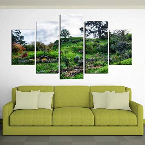 104Tdfc Herr der Ringe Trilogie Inspiriert Bilder XXL 5 Teile wandbild leinwand Kunstdrucke leinwandbilder 5 TLG Creative Gift Home Dekorative Poster Geschenke
