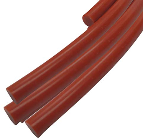 Rundschnur 10 mm aus Silikon - SI für O-Ring | Länge 1M - Meterware - Durchmesser 10 mm | Dichtschnur Dichtung - 70 ShA