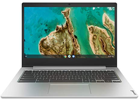 Lenovo IdeaPad 3 Chromebook - Ordenador Portátil 14 FullHD (Intel Celeron N4020, 4GB RAM, 64GB eMMC, Intel UHD Graphics 600, Chrome OS), Color Gris - Teclado QWERTY español