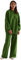NA-KD Pantalones Deportivos Anchos orgánicos, Verde (Forest Green), XXS para Mujer