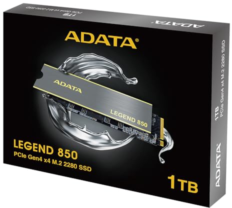 Dysk SSD ADATA Legend 850 1TB M.2 2280 PCI-E x4 Gen4 NVMe (ALEG-850-1TCS)