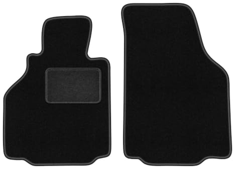 Velours-Fußmatten vorne passend für Porsche Boxster (typ. 986) 1997-2004 | passend für Coupé/Cabrio; Velours-Teppich (Polypropylen), ca. 6,5 mm; rutschfest, Universal-Befestigungen