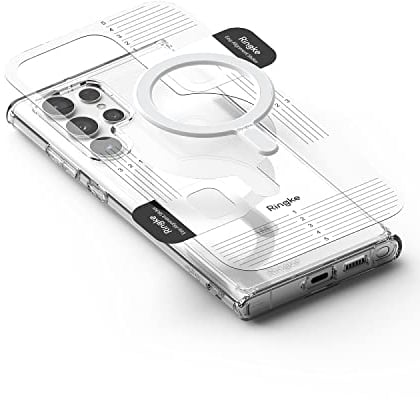 Ringke Magnetic Plate Kompatibel mit MagSafe Zubehör, Universelle Selbstklebende Magnetaufkleber Kompatibel mit MagSafe Ladegerät und iPhone Hülle - White