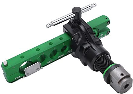 Expansor de Cono Excéntrico Universal 45 Grados 2 en 1 Herramienta de Abocardado de Tuberías de Trinquete con Función de Taladro Manual para Tuberías de Aluminio de Cobre 1/4 Pulg. 5/16 Pulg. 3/8 Pulg