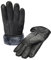 Zessano Herren Winterhandschuhe hochwertige Herrenhandschuhe aus Lammfell mit Innenfutter aus Lammfell, Schwarz, Größe L