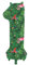 Folat 64151 Luftballon Geburtstag Ziffer Zahl 1 Jungle Vibe Grün 86 cm - Helium Ballon Decoration Geburtstagdeko, Ballon Zahl