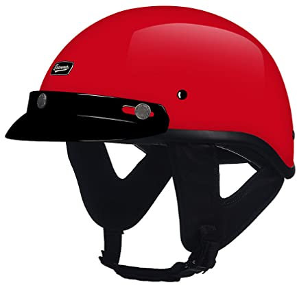 Paar Half Face Helm Visier Elektro-Motorradhelm Harley Cruising Half Helmet Half Face Motorradhelm für Männer Frauen