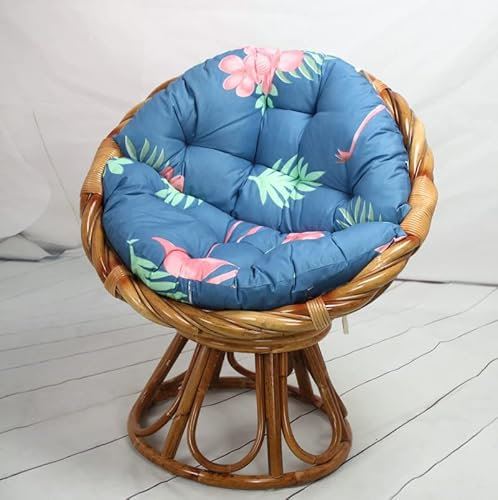Treer Stuhlkissen Schaukel Hängesessel Sitzmatte Bequem Atmungsaktiv Garten Radar Stuhl Runde Sitzpolster Gefüllt mit Polster Für Terrassengarten (80cm,Flamingo)
