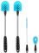 UNIFUN Wasserflaschenbürsten-Set, langer Griff, 3-in-1 Edelstahl-Wasserflaschen-Scheuerbürste, Reinigung für schmale Halsflaschen, Sportflaschen, Babyflaschen, Kaffeetassen, Becher, Flasche (längere