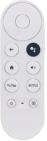 Télécommande vocale de rechange pour Google Chromecast 4K Snow Streaming Media Player, télécommande G9N9N Bluetooth pour Google Chromecast (télécommande uniquement)