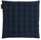 LINUM Pepper Elegantes Sitzkissen für Indoor und Outdoor 40x40 cm, 100% Baumwolle, Waschbar, Dunkles Marineblau