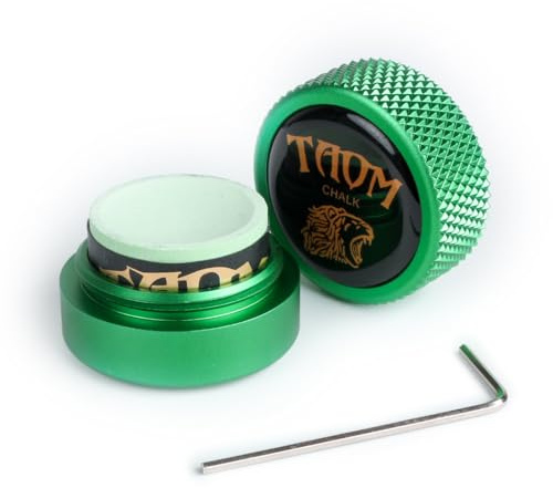 YEUEK TAOM Billard-Kreidehalter Rund Geformtes Praktisches Werkzeug Billardzubehör Magnetisch Mini Kreidespitzen-Etui Behälter Runde Box Billard